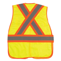 Flame-Resistant Surveyor Vest, High Visibility Lime-Yellow, Medium, Polyester, CSA Z96 Class 2 - Level 2 SGF140 | Zenith Safety Products