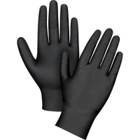 SDL990 Heavyweight Tactile Grip Examination Gloves, X-Small, Nitrile, 8-mil, Powder-Free, Black