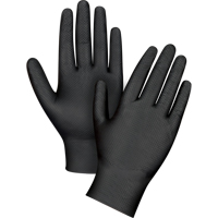 Heavyweight Tactile Grip Examination Gloves, X-Small, Nitrile, 8-mil, Powder-Free, Black SDL990 | Zenith Safety Products