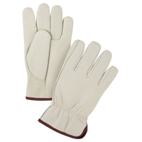 Premium Winter-Lined Driver's Gloves, Large, Grain Cowhide Palm, Fleece Inner Lining SFV197 | Zenith Safety Products