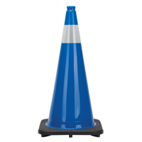 Premium Traffic Cone, 28", Blue, 4" Reflective Collar(s) SGD694 | Zenith Safety Products