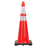 Premium Traffic Cones, 36", Orange, 4" & 6" Reflective Collar(s) SGD774 | Zenith Safety Products