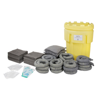 Spill Kit, Universal, Salvage Drum, 95 US gal. Absorbancy SGD801 | Zenith Safety Products