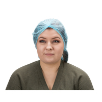 Pleated Bouffant Cap, Polypropylene, 21", Blue SGF188 | Zenith Safety Products