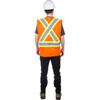 Traffic Safety Vest, High Visibility Orange, Medium, Polyester, CSA Z96 Class 2 - Level 2 SGI273 | Zenith Safety Products