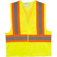 Traffic Safety Vest, High Visibility Lime-Yellow, Medium, Polyester, CSA Z96 Class 2 - Level 2 SGI277 | Zenith Safety Products