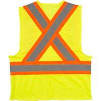 SGI277 Veste de s&eacute;curit&eacute; pour la circulation, Jaune lime haute visibilit&eacute;, Moyen, Polyester