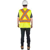 Traffic Safety Vest, High Visibility Lime-Yellow, Medium, Polyester, CSA Z96 Class 2 - Level 2 SGI277 | Zenith Safety Products
