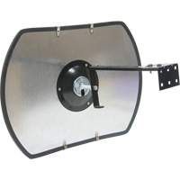 Roundtangular Convex Mirror with Bracket, 18" H x 26" W, Indoor/Outdoor SGI562 | Zenith Safety Products