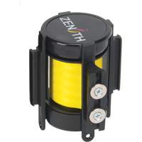 SGO657 Cassette de ruban magn&eacute;tique pour barri&egrave;re de contr&ocirc;le des foules personnalis&eacute;e, 7', Ruban Jaune