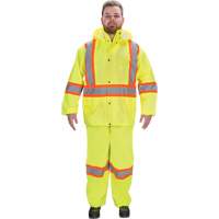 RZ1000 Rain Suit, Polyester, Small, High Visibility Lime-Yellow SGP356 | Zenith Safety Products