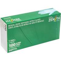 SGP771 Puncture-Resistant Medical-Grade Disposable Gloves, X-Small, Nitrile, 4.5-mil, Powder-Free, Blue, Class 2