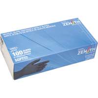 SGP777 Puncture-Resistant Medical-Grade Disposable Gloves, Small, Nitrile, 5-mil, Powder-Free, Black, Class 2