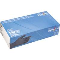 SGP778 Puncture-Resistant Medical-Grade Disposable Gloves, Medium, Nitrile, 5-mil, Powder-Free, Black, Class 2