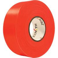 Flagging Tape, 1.1875" W x 164' L, Fluorescent Orange SGQ805 | Zenith Safety Products