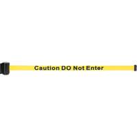 Wall Mount Barrier with Magnetic Tape, Steel, Screw Mount, 7', Yellow Tape SGR021 | Zenith Safety Products