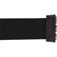 SGQ998 Barri&egrave;re &agrave; fixation murale avec ruban magn&eacute;tique, Acier, Fixation par vis, 12', Ruban Noir