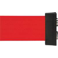 Barrière à fixation murale avec ruban magnétique, Acier, Fixation par vis, 7', Ruban Rouge SGR024 | Zenith Safety Products