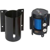 Wall Mount Barrier with Magnetic Tape, Steel, Screw Mount, 7', Blue Tape SGR002 | Zenith Safety Products