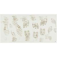 SGY230 Peel-Away Cleanroom Mats & Frame Kit, 1.57 mils Thick, 18" W, 3' L x White