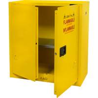 Flammable Storage Cabinet, 30 gal., 2 Door, 43" W x 44" H x 18" D SGU465 | Zenith Safety Products
