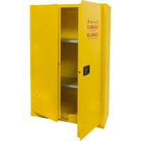 Flammable Storage Cabinet, 45 gal., 2 Door, 43" W x 65" H x 18" D SGU466 | Zenith Safety Products