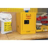 Flammable Storage Cabinet, 4 gal., 1 Door, 17" W x 22" H x 18" D SGU584 | Zenith Safety Products