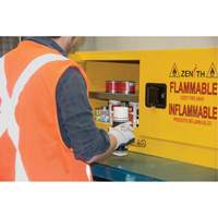 Flammable Storage Cabinet, 12 gal., 2 Door, 43" W x 18" H x 18" D SGU585 | Zenith Safety Products