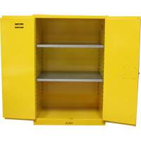 Flammable Storage Cabinet, 90 Gal., 2 Door, 43" W x 66" H x 34" D SGU586 | Zenith Safety Products