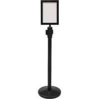 Sign Frame for Crowd Control Post, Black SGU787 | Zenith Safety Products
