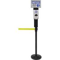 Sign & Dispenser Holder for Crowd Control Post, Black SGU791 | Zenith Safety Products