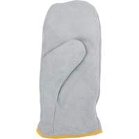 SGV409 Mitaines dhiver en grain fendu doubl&eacute;es de boa, Taille Taille unique, Mitaine