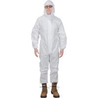 SGW457 Premium Hooded Coveralls, Small, White, Microporous