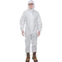 Premium Hooded Coveralls, Small, White, Microporous SGW457 | Zenith Safety Products