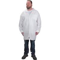 Sarraus de laboratoire de protection, Microporeux, Blanc, T-Grand SGW620 | Zenith Safety Products