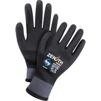 SGW880 ZX-30° Premium Coated Gloves, Medium, Foam PVC Coating, 15 Gauge, Nylon Shell