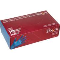 SGX023 Medical-Grade Disposable Gloves, Small, Vinyl, 4.5-mil, Powder-Free, Blue, Class 2