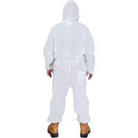 SGX189 Hooded Coveralls, Medium, White, SMS