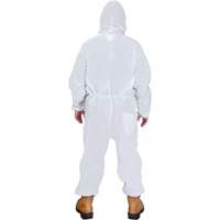 Hooded Coveralls, Medium, White, SMS SGX189 | Zenith Safety Products