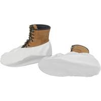 SGX673 Shoe Covers, One Size, Microporous, White