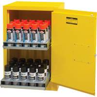 Flammable Aerosol Storage Cabinet, 12 gal., 1 Door, 23" W x 35" H x 18" D SGX675 | Zenith Safety Products