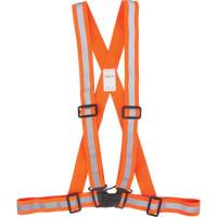 Harnais pour la circulation, Orange haute visibilité, Couleur réfléchissante Argent, Grand SGZ623 | Zenith Safety Products