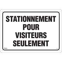 SHG606 "Stationnement pour visiteurs" Sign, 14" x 20", Aluminum, French