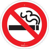 SHG610 No Smoking CSA Standard Safety Sign, 12" x 12", Aluminum, Pictogram