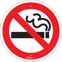 No Smoking CSA Safety Sign, 12" x 12", Aluminum, Pictogram SHG610 | Zenith Safety Products