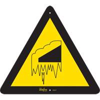 SHG611 Falling Snow/Ice CSA Standard Safety Sign, 12" x 12", Aluminum, Pictogram