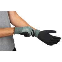 SHI523 Eco-Friendly Crinkle Grip Coated Gloves, 7, Foam Latex Coating, 15 Gauge, Nylon/RPET Shell