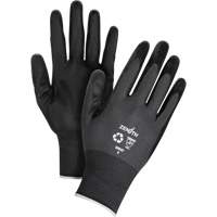 SHI535 Eco-Friendly Breathable Coated Gloves, 7, Foam Nitrile Coating, 21 Gauge, Nylon/RPET Shell
