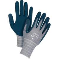 SHI539 Eco-Friendly Lightweight Coated Gloves, 7, Foam Nitrile Coating, 15 Gauge, Polyester/RPET Shell