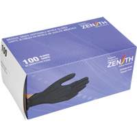 SHJ689 Heavyweight Tactile Grip Examination Gloves, Small, Nitrile, 8-mil, Powder-Free, Black